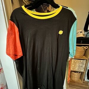 Colorblock T-Shirt with Yellow Trim